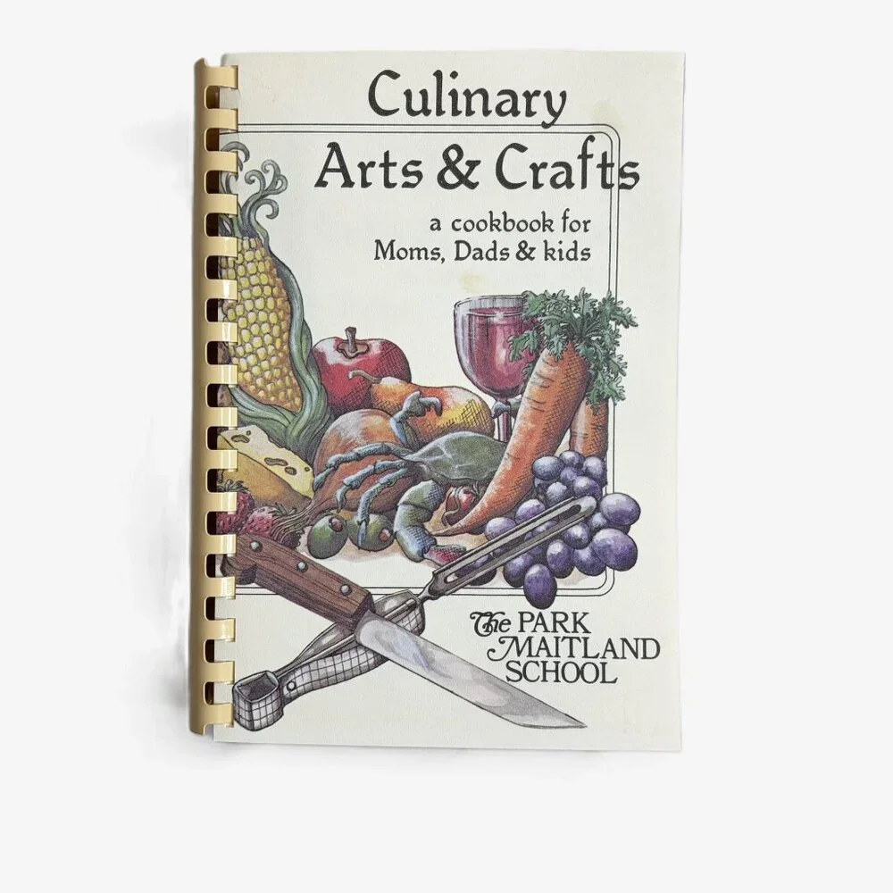 Vintage 1984 Culinary Arts & Crafts Cookbook Park Maitland School 1st Ed Florida